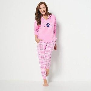 Life is Good Hoodie and Jogger Sleep Set - Size Medium - NWT!